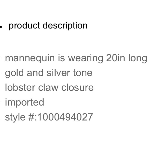 Lucky brand 2 tone collar necklace - Picture 4 of 4